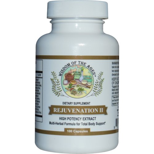 REJUVENATION II Multi-Herbal Supplement for Total Body Support! 100 Capsules