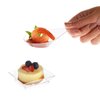 Juvale Mini Appetizer Plates and Tear Drop Spoons for Weddings (Clear, 72 Pieces)