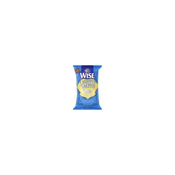 Wise Ridgie Potato Chips 12 Pack Bags (Lightly Salted, 6.75 OZ)