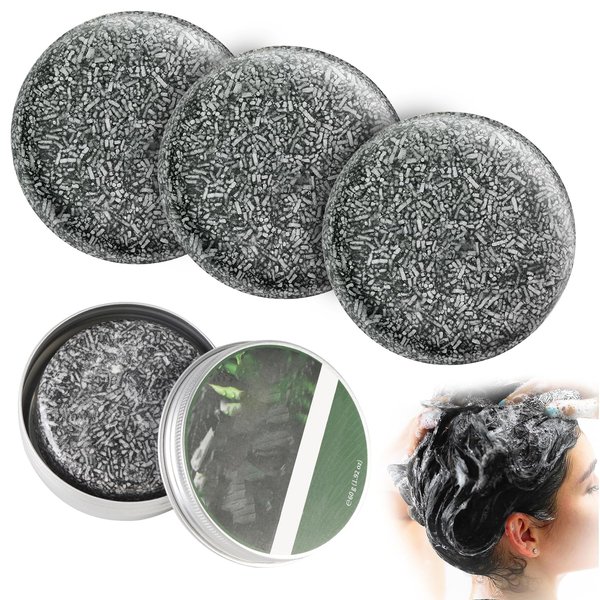 mayace Man Gray Hair Reverse Bar - 3 Pcs Gray Hair Reverse Soap Dark Hair Shampoo for Women Men Reverse Grey Hair, 3 x 1.92 Oz