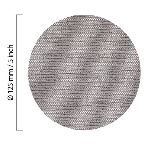 Mirka 9A-232-080 5-Inch 80 Grit Mesh Abrasive Dust Free Sanding Discs, Box of 50 Discs, Small,Grey