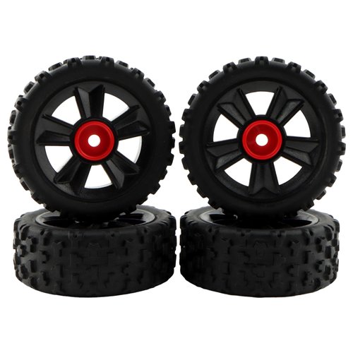 GDOOL 1415B1-4 TPR Rally Wheels RC Car Accessories Spare Parts for MJX 14301 14302 14303 1/14 Scale Brushless RC Trucks Vehicle