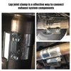 EVIL ENERGY 2.5 Inch Exhaust Clamp, Lap Joint Band Clamp Stainless Steel 2PCS