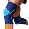 Sparthos Knee Compression Sleeves (Pair) – Support Sports, Running, Joint, Knee Pain Relief – Knee Brace Men Women – Knee Sprains Strains Arthritis Ligament Injury Recovery (Blue-M)
