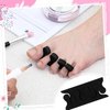 Mumufy 500 Pcs (250 Pairs) Toe Separators Pedicure Tool Kit Soft Toe Spacers for Pedicures Toe Spreaders Toe Finger Dividers for Women Girls Men Feet Nail Toenails Art Painting Polish Spa (Black)