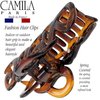 Camila Paris CP1380 French Hair Clip for Women, 3.25 inch Girls Hair Claw Clips Jaw Tortoise Cellulose, Fashion Durable and Styling Hair Accessories for Women, Strong Hold No Slip Grip, Made in France