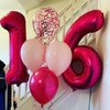40 Inch Hot Pink 17 Number Balloons Giant 17 Balloons Hot Pink Birthday 17 Balloons 17th Birthday Anniversary Party Decorations Supplies