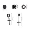 NEWITIN 15 Pairs Magnetic Stud Earrings for Men Stainless Steel Magnetic Earrings Men Clip on Earrings Unisex Dangle Cross CZ Hoop Magnetic Earrings for Men Women