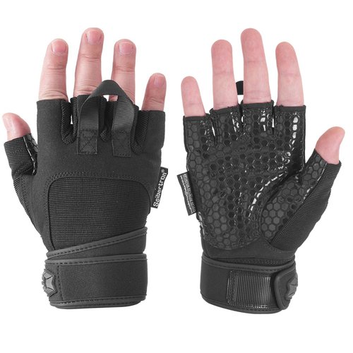 Seibertron PRO 2.0 Padded Anti-Slip Silica Gel Grip Gloves for Gym Workout, Weight Lifting, Training, Fitness, Cross Training, Bodybuilding, Pull Ups, WODs and Exercise Men & Women(Pair) S