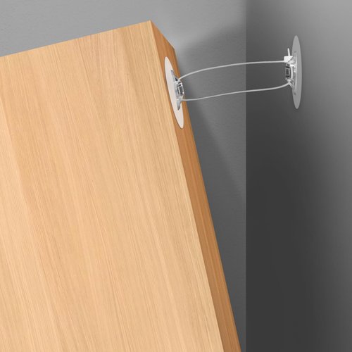 30pcs Furniture Anchors, Furniture Anchors Adhesive Furniture Anchors No Drill with Nylon Anti Tip Furniture Straps Furniture Straps for Baby Proofing