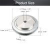 Fielect Aluminium Alloy XL 72 Teeth 12mm Inner Bore Diameter Timing Belt Pulley Flange Synchronous Wheel Silver Tone for 3D Printer CNC 1Pcs