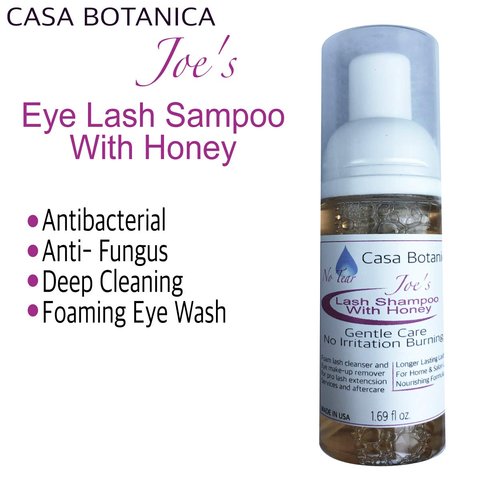 Casa Botanica 1.69oz EYE LASH SHAMPOO WITH HONEY Foaming Cleanser MAKEUP REMOVER