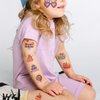 CHARLENT Glitter Happy Birthday Tattoo Stickets for Kids - 74 Individually Sheets Temporary Tattoos Birthday Gifts for Boys Girls