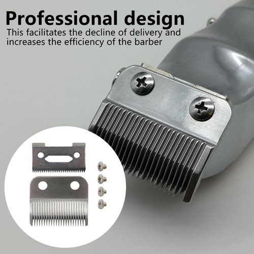 INGQI 2024 Upgrade Clipper Blades Kit w/Screws Replacement for Wahl Clipper Trimmer, 2 Hole Cutting Blade