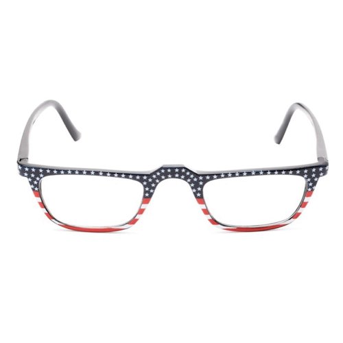 The All American Reader Reading Glasses, Rectangle Style Fully Magnified Eyeglasses for Men and Women + 3.00 Stars on Top