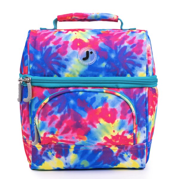 J World Corey Kids Lunch Bag. Insulated Lunch-Box for Boys Girls, Tie Dye