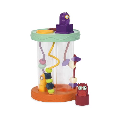 B. toys- B. baby – Baby Shape Sorter – Sorting Toy with 3 Owls – Colorful Shapes, Bead Maze & Fun Sounds – Developmental & Educational Game for Babies & Toddlers –Hooty-Hoo - 10 Months +