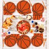 96Pieces Basketball Plates and Napkins Party Supplies Basketball Tableware Set Basketball Party Paper Plates Basketball Birthday Party Decorations Sport Party Plates For Kids Boys Serves 24 Guests