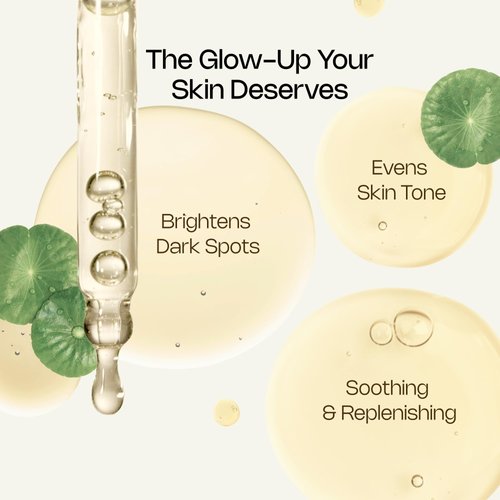 Meebak Cica & Vitamin C Serum | Korean Dark Spot Remover Facial Serum | Soothing Anti Aging & Skin Brightening w/Centella Asiatica, Panthenol, & Adenosine