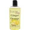 Ginger Orange Massage Oil, 4 oz, With Sweet Almond Oil and Jojoba Oil, Preservative Free, Perfect for Aromatherapy and Relaxation
