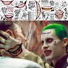 EGMBGM 5 Sheets 3D Joker Temporary Tattoos For Men Women Adults Halloween Makeup Kit, Ghost Clown Scary Smile Face Damaged Joker Tattoos, Prisoner Halloween Cosplay Prank Costume Rave Accessories