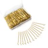 200 Counts Bobby Pins, Magicalmai 2 Inches Blonde Hair Pins with Box for Thick Thin Hair, Invisible Wave Hairgrip, Mini Hairpin Bobbie Pins Bulk for Women Lady Girls Kids