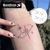Boldink Semi-permanent tattoos, realistic fake tattoos, last 7-15 days, waterproof non-reflective temporary tattoo stickers, cruelty-free, uniquely designed exquisite packaging（Stars 1）
