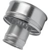 4 Inch Roofing Rain Cap - Galvanized Steel Round Roof Vent Cover with Rubber Gasket Insulated - All Weather HVAC Exhaust Chimney Cap (4" / 100mm)