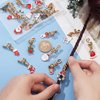 CRASPIRE 12 Styles Christmas Dreadlocks Jewelry Pendant Tree Deer Santa Claus Dreadlocks Accessories Hair Rings Beads for Braids Cuffs Hair Clips Jewelry Decoration for Woman Hair Styling