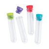 Fun Express Set of 12 Pieces Science Party Test Tube Party Favors, BPA Free Plastic, Birthday Party Supplies, Clear