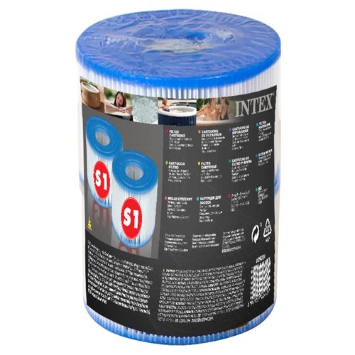 Intex JA29001 Spa Pump Filter Cartridge, 4,3cm (innen), 10,8cm (außen), 7,5 cm(Höhe), Blank