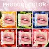 Dulele 6PCS Roll On Lip Gloss Set, Fruity Flavors Rolling Ball Lip Oil, No-Sticky Gloss Lip Balm Lip Care for Dry and Chapped Lips