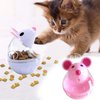 Juroicessry Beige Interactive Toys for Cats, Play Cat Toy Pet Cat Kitten Mouse Shape Treat Holder Food Storage Dispenser Chew Play Toy for Indoor Cat and Kitten Exercise Cat Mice and Animals Toys