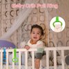 Baby Pull up Rings, Pull Up Rings for Playpen, Baby Crib Pull Rings, Baby Cot Hanging Rings, Infant Baby Toddler Walking Assistant Pull up Ring 6PCS 4 Colors