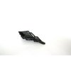 Generic Medium black metal crystal diamond shaped hair pin alligator clip