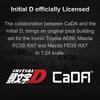 CaDA Initial D Mazda RX7-FD Toy Car Building Sets, Officially Authorized Collectible Model Car Toy Building Blocks, Building Toys Speed Racing Car Gift for Car Fans and Kids Age 8+
