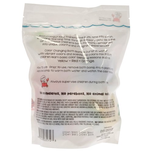 Bodycology Color Changing Bath Bombs - Watermelon Bath Bomb Kids 4 x 3 oz