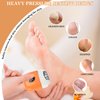 Electric Callus Remover Foot File - Rechargeable Callus Remover Pedicure Tools for Feet Foot Scrubber File Foot Care Grinder with 3 Grinding Heads 2 Speeds for Men Women Dry Callus Dead Skin (Orange)