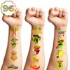 111 PCS Mexican Fiesta Temporary Tattoos Stickers Theme Birthday Party Decorations Supplies Favors Decor Taco Mexico Cinco De Mayo Pinata Tattoo Sticker Gifts For Boys Girls School Prizes Carnival