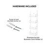 Marketing Holders Wall Business Card Holder with Hanging Hardware for 3.5" x 2" Gift Cards Clear Acrylic 4 Slot Display for Retail Stores and Tradeshows and Expos