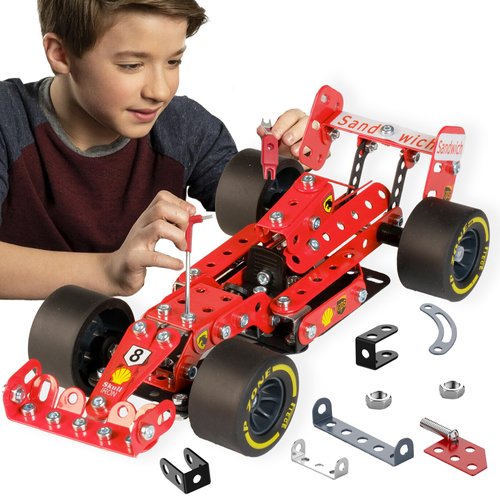 STEM Model Car Building Kit - DIY Science Projects Toys for Kids Ages 8-12-16, Fun Assembly Erector Toys Sets Model Car Birthday Gift Toys for Kids Girls Boys 8 9 10 11 12 Years Old