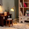 jarbins Mini Dollhouse Lamp 1/12 Scale Dollhouse Light Miniature Small Table Lamp Dollhouse Accessories (0.6X4.1 Inches)