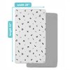 American Baby Company 2 Pack Fitted Crib Sheets 28" x 52", Soft Breathable Neutral 100% Cotton Jersey Sheet, Alphabet and Gray, for Boys and Girls, Fits Crib and Toddler Bed mattresses