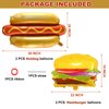10Pcs BBQ Party Balloons,Food Themed Foil Balloons Hot Dog Hamburger Ketchup French fries Mustard Bottle for Picnic Snacks Baby Shower Birthday Party Decorations Supplies