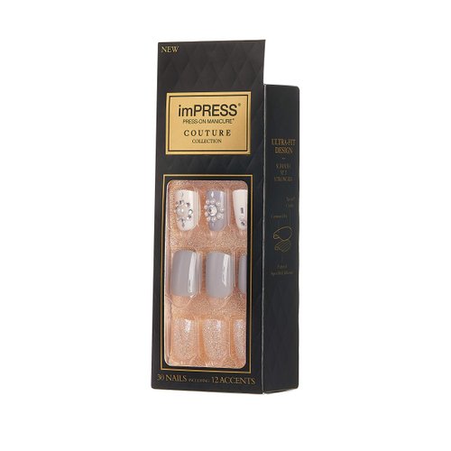 Kiss Impress Press-on Manicure One-Step Gel Nails - Couture Collection - Sassy Queen (Pack of 1)