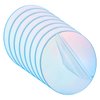 CRASPIRE Clear Circle Acrylic 4 Inch Iridescent Acrylic Plates 0.08 Inch Thick Round Acrylic Blanks Acrylic Discs Sheet Transparent Acrylic Panel for Picture Frame Painting DIY Crafts