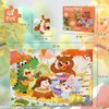 Forest Party Jumbo 48 Piece Puzzles for Kids Ages 4-6, Educational Preschool Floor Puzzles for Kids Ages 3-5 with Bonus Puzzle Sticker Sheets, Ideal Learning Toy Gift for Kids Ages 8-10