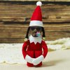 METKIIO Christmas Elf Doll, Christmas Elf Plush Doll, Resin Toy for Holiday Home and Party Decorations