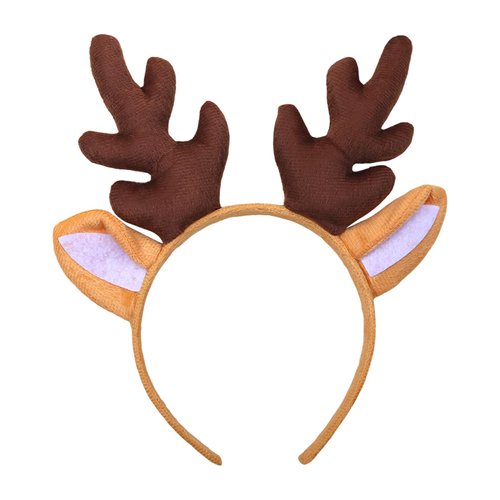 Totelux Reindeer Antlers Headband Deer Ears Hair Band Christmas Hair Accessories for Women Holiday Party Supplies Brown