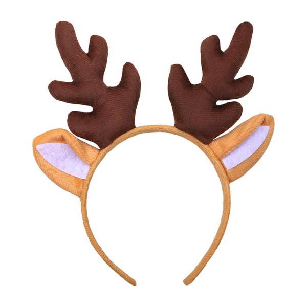 Totelux Reindeer Antlers Headband Deer Ears Hair Band Christmas Hair Accessories for Women Holiday Party Supplies Brown